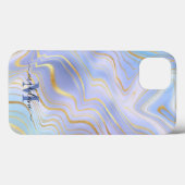 Goldener Glitzer Iridescent Marble Agate Case-Mate Case-Mate iPhone Hülle (Rückseite (Horizontal))
