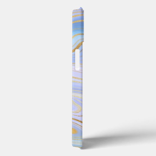 Goldener Glitzer Iridescent Marmor Agate Case-Mate iPhone Hülle (Rückseite / Rechts)