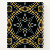 Goldener Glitzer Islam Arabische Kalligrafie Notizblock (Rückseite)