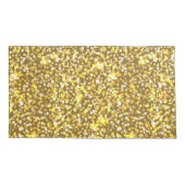 Goldener Glitzer Kissenbezug (Rückseite-Links)