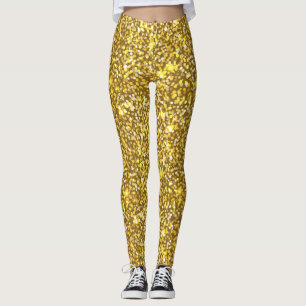 Goldener Glitzer Leggings