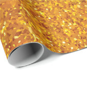 Goldener Glitzer Leopard Print Geschenkpapier (Rolleneckpunkt)