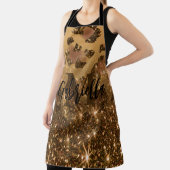 Goldener Glitzer Leopard Print Schürze (InSitu)