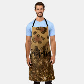 Goldener Glitzer Leopard Print Schürze (Getragen)
