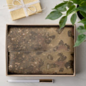 Goldener Glitzer Leopard Print Seidenpapier (Geschenk)