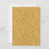 Goldener Glitzer Mandala 50. Hochzeitstag Einladung (Rückseite)