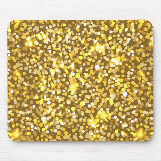 Goldener Glitzer Mousepad (Vorne)