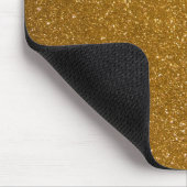 Goldener Glitzer Mousepad (Ecke)
