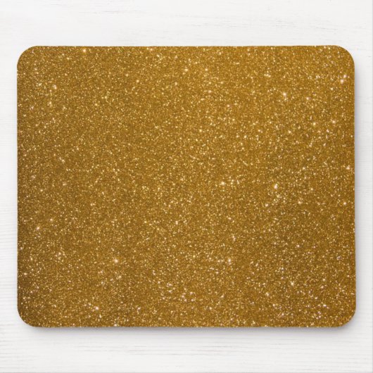 Goldener Glitzer Mousepad (Vorne)