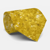 Goldener Glitzer Nahtlose Mustertextur Krawatte (Gerollt)