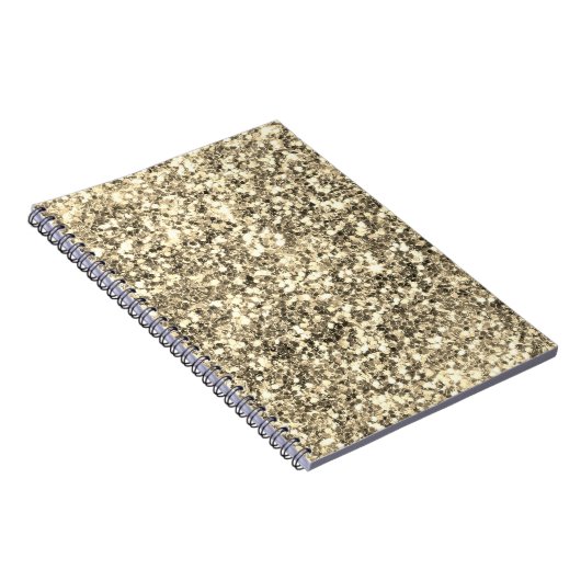 Goldener Glitzer Notizblock (Rechte Seite)