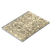 Goldener Glitzer Notizblock (Linke Seite)