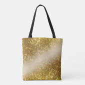 Goldener Glitzer personalisierte Tasche (Rückseite)