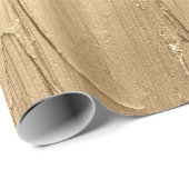 Goldener Glitzer Pinselstriche Texturfeier Geschenkpapier (Rolleneckpunkt)