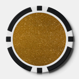 Goldener Glitzer Pokerchips
