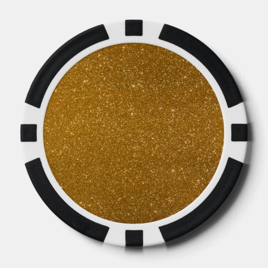 Goldener Glitzer Pokerchips (Vorderseite)