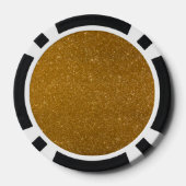 Goldener Glitzer Pokerchips (Rückseite)