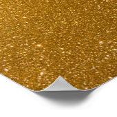 Goldener Glitzer Poster (Ecke)