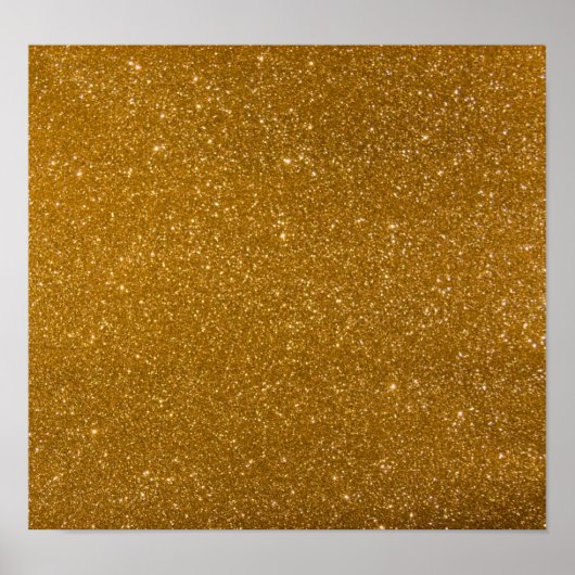 Goldener Glitzer Poster (Vorne)