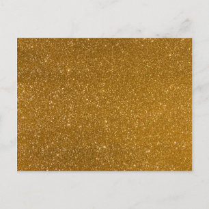 Goldener Glitzer Postkarte