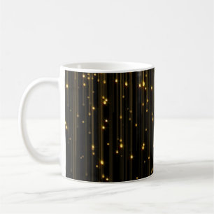 Goldener Glitzer Rain Light Vorhang Kaffeetasse