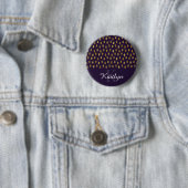 Goldener Glitzer Schlaganfall auf Lila Button (Beispiel)