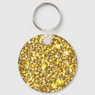 Goldener Glitzer Schlüsselanhänger