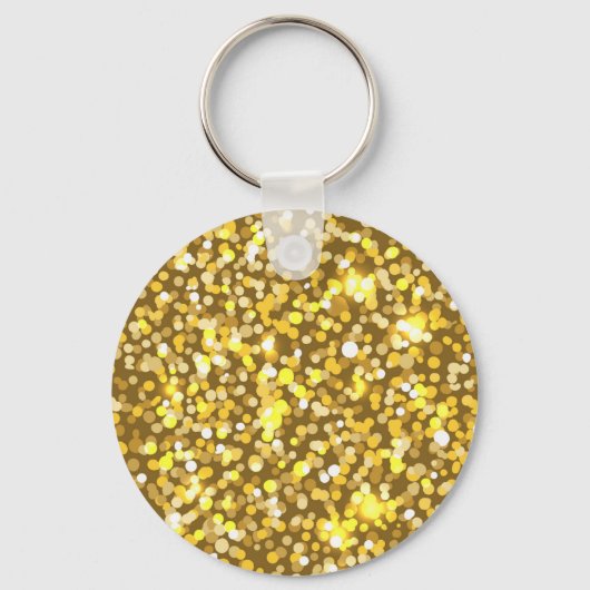 Goldener Glitzer Schlüsselanhänger (Vorderseite)