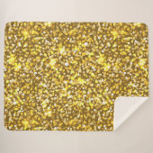 Goldener Glitzer Sherpadecke (Vorderseite (Horizontal))