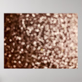 goldener Glitzer Textur Hintergrund. Selektiver Fo Poster (Vorne)