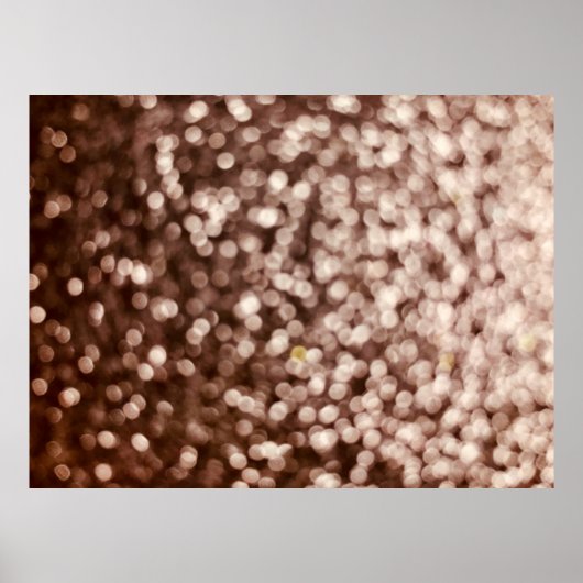 goldener Glitzer Textur Hintergrund. Selektiver Fo Poster (Vorne)