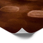 goldener Glitzer Textur Hintergrund. Selektiver Fo Poster (Ecke)