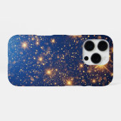 Goldener Glitzer und Glitzern iPhone Hülle (Rückseite (Horizontal))
