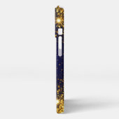 Goldener Glitzer und Glitzern iPhone Hülle (Linke Seite)