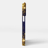 Goldener Glitzer und Glitzern iPhone Hülle (Rechte Seite)