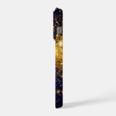 Goldener Glitzer und Glitzern iPhone Hülle (Linke Seite)