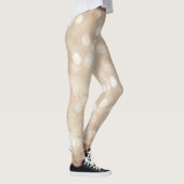 Goldener Glitzer, verschwommenes Weihnachtsgebäck. Leggings (Rechts)