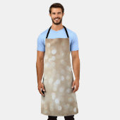 Goldener Glitzer, verschwommenes Weihnachtsgebäck. Schürze (Getragen)