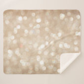 Goldener Glitzer, verschwommenes Weihnachtsgebäck. Sherpadecke (Vorderseite (Horizontal))