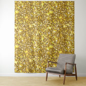 Goldener Glitzer Wandteppich