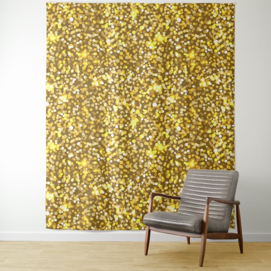 Goldener Glitzer Wandteppich (Beispiel)