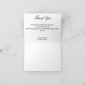 Goldener Glitzer Weihnachten 60. Hochzeitstag Dankeskarte (Innenseite)