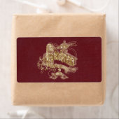 Goldener Glitzer Weihnachten - Siegel (Insitu)