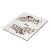 Goldener Glitzer Wirbel Doodle Elemente Romantisch Fliese (Seite)