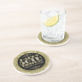 Goldener Glitzer zum 50. Geburtstag Getränkeuntersetzer (Seite)