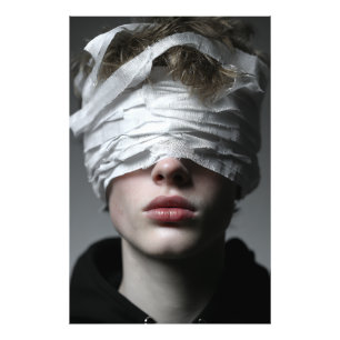 Goldener Glow Melanin Wild Nahaufnahme Fotodruck