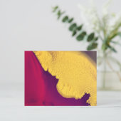 Goldener Glut Abstrakter Postkarte (Stehend Vorderseite)