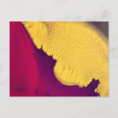 Goldener Glut Abstrakter Postkarte (Vorderseite)