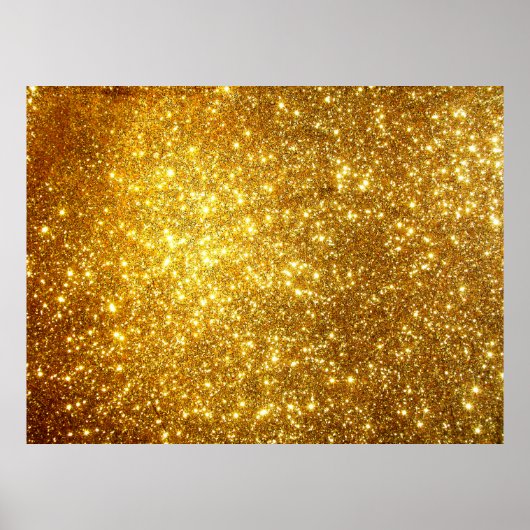 Goldener Grunge-Hintergrund, Raster illustrati Poster (Vorne)