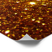 Goldener Grunge-Hintergrund, Raster illustrati Poster (Ecke)